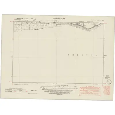 1947 Map of Glamorgan L.SW, 1949 Print