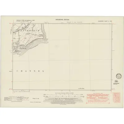 1947 Map of Glamorgan LI.NE, 1949 Print