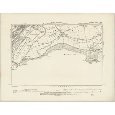 1898 Map of Glamorgan LI.NW, 1901 Print