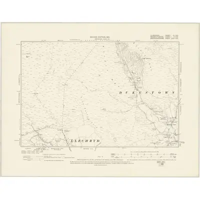 1898 Map of Glamorgan VI.NE, 1901 Print