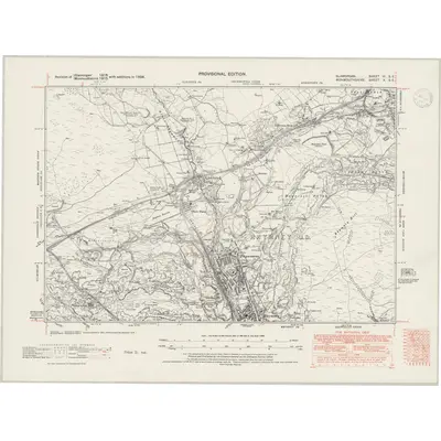 1938 Map of Glamorgan VI.SE, 1947 Print