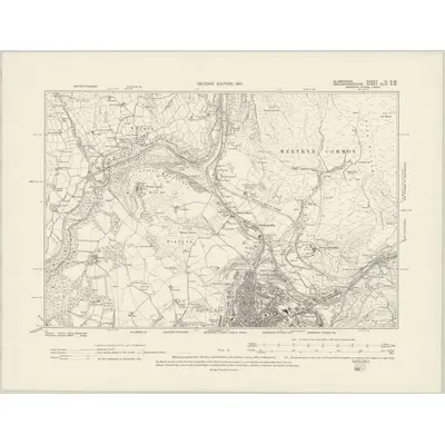 1897 Map of Glamorgan VI.SW, 1901 Print