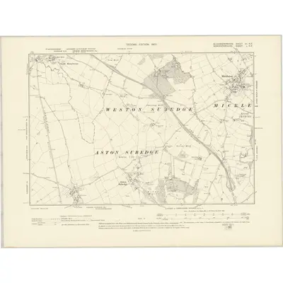 1900 Map of Glamorgan VII.NE, 1903 Print