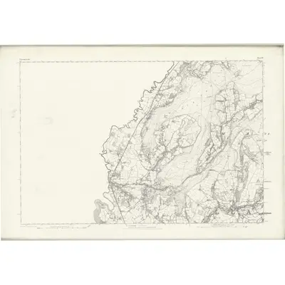 1876 Map of Glamorgan VII, 1883 Print