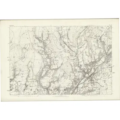 1876 Map of Glamorgan VIII, 1884 Print