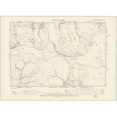 1897 Map of Glamorgan X.SE, 1900 Print