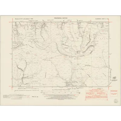 1948 Map of Glamorgan X.SE, 1953 Print