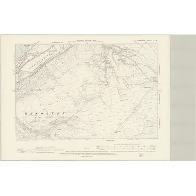 1897 Map of Glamorgan X.SW, 1900 Print