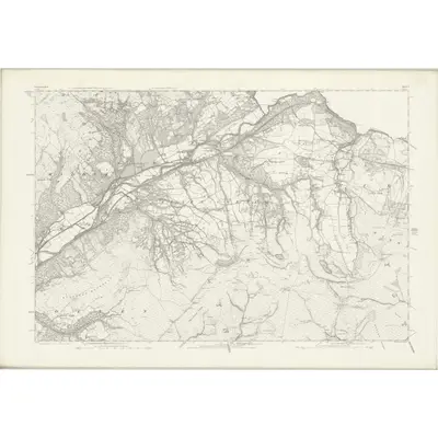 1875 Map of Glamorgan X, 1884 Print