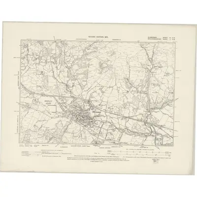 1897 Map of Glamorgan XI.NW, 1901 Print