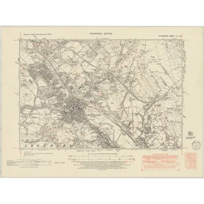 1947 Map of Glamorgan XI.SE, 1951 Print