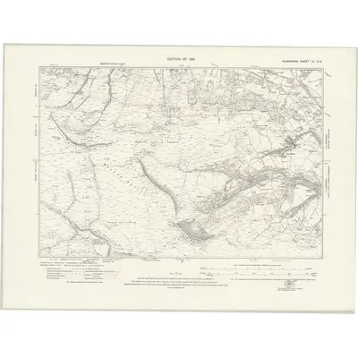1914 Map of Glamorgan XI.SW, 1921 Print