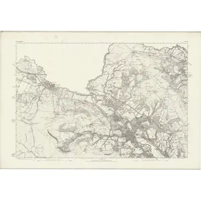 1868 Map of Glamorgan XI, 1885 Print