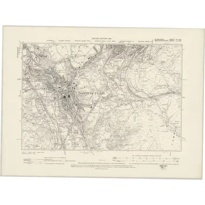 1897 Map of Glamorgan XII.NW, 1901 Print