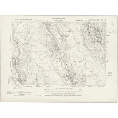 1938 Map of Glamorgan XIII.NW, 1945 Print
