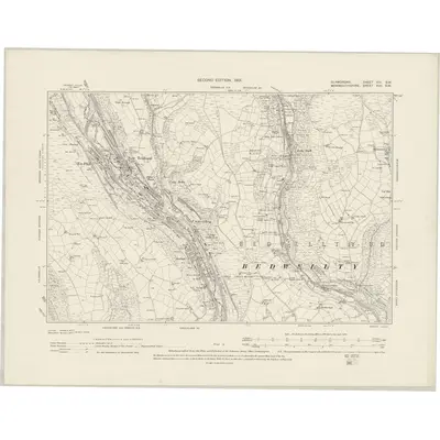 1898 Map of Glamorgan XIII.SW, 1901 Print