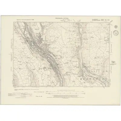 1938 Map of Glamorgan XIII.SW, 1945 Print