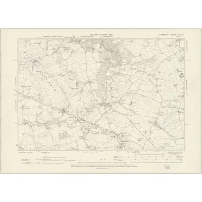 1897 Map of Glamorgan XIV.SE, 1900 Print
