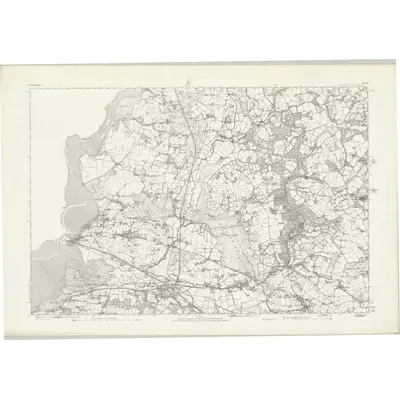 1875 Map of Glamorgan XIV, 1884 Print