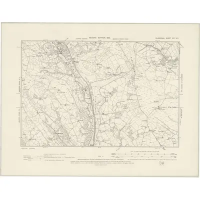 1898 Map of Glamorgan XIX.NE, 1901 Print