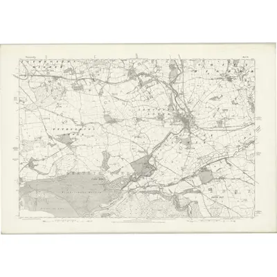 1876 Map of Glamorgan XL, 1885 Print