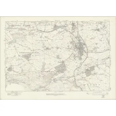 1913 Map of Glamorgan XL, 1921 Print