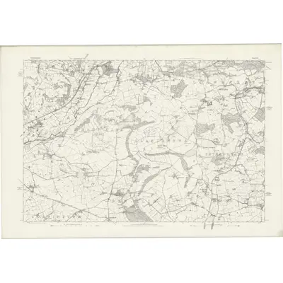 1875 Map of Glamorgan XLI, 1885 Print