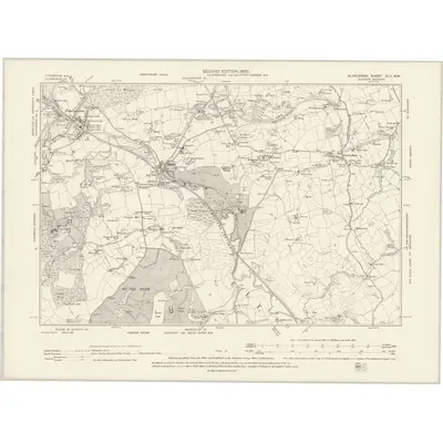 1898 Map of Glamorgan XLII.NW, 1900 Print