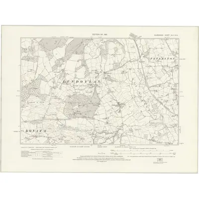 1914 Map of Glamorgan XLII.SW, 1921 Print