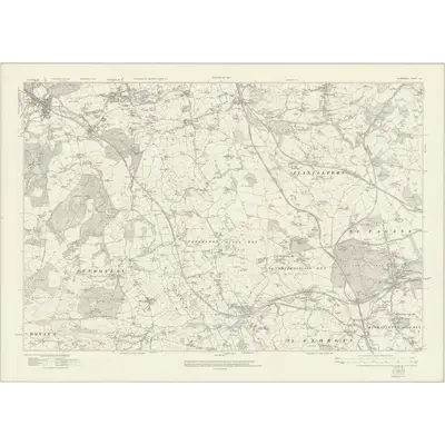 1914 Map of Glamorgan XLII, 1921 Print