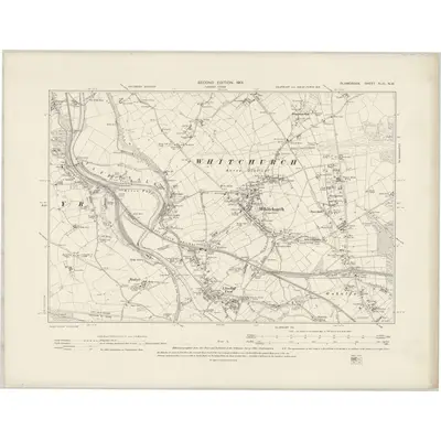 1898 Map of Glamorgan XLIII.NW, 1901 Print