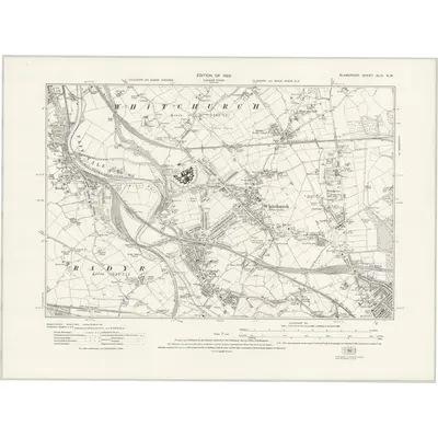 1915 Map of Glamorgan XLIII.NW, 1922 Print