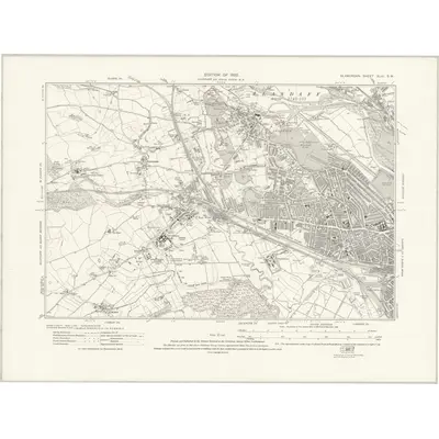 1915 Map of Glamorgan XLIII.SW, 1922 Print