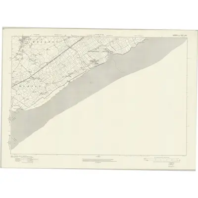 1916 Map of Glamorgan XLIIIA, 1922 Print