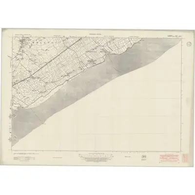 1947 Map of Glamorgan XLIIIA, 1949 Print