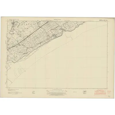 1947 Map of Glamorgan XLIIIA, 1954 Print