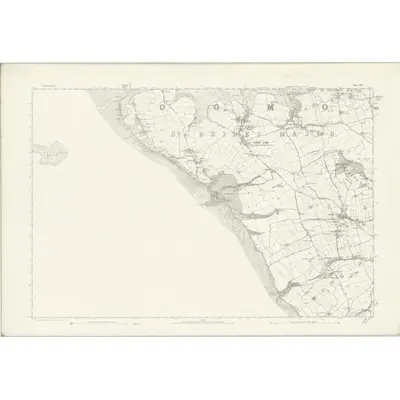 1877 Map of Glamorgan XLIV, 1884 Print