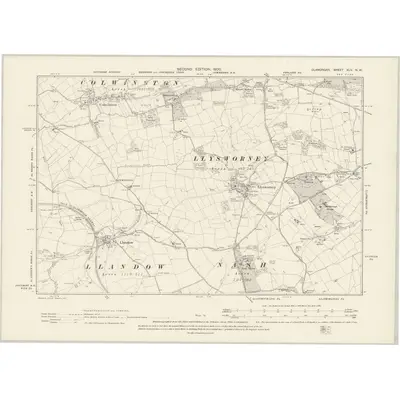 1897 Map of Glamorgan XLV.NW, 1900 Print