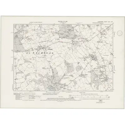 1915 Map of Glamorgan XLVI.NE, 1946 Print