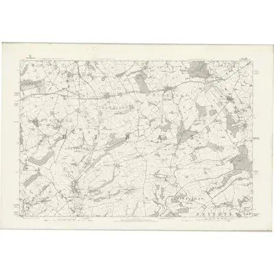 1877 Map of Glamorgan XLVI, 1885 Print