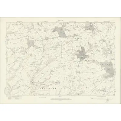 1914 Map of Glamorgan XLVI, 1922 Print
