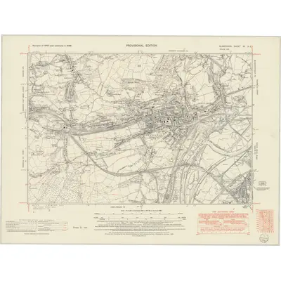 1948 Map of Glamorgan XV.SE, 1952 Print