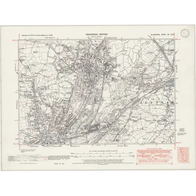 1938 Map of Glamorgan XV.SW, 1946 Print