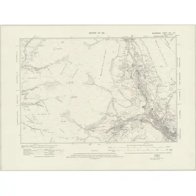 1913 Map of Glamorgan XVII.NE, 1921 Print