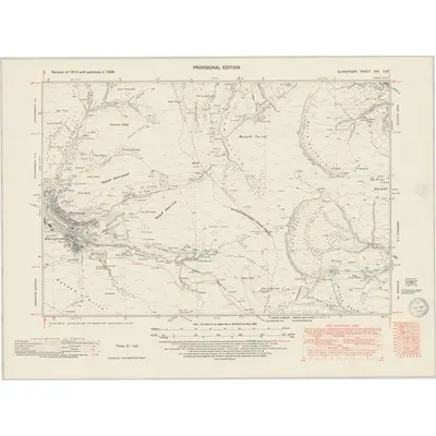 1938 Map of Glamorgan XVII.SE, 1949 Print