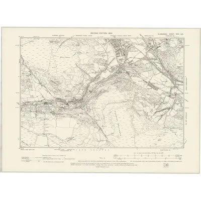 1898 Map of Glamorgan XVIII.NE, 1900 Print