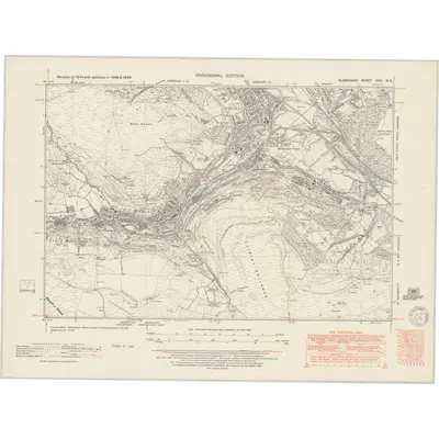 1938 Map of Glamorgan XVIII.NE, 1950 Print