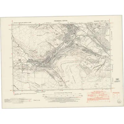 1948 Map of Glamorgan XVIII.NE, 1952 Print