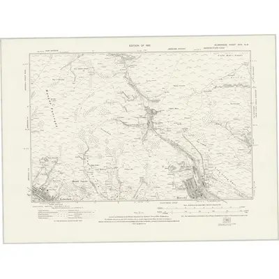 1914 Map of Glamorgan XVIII.NW, 1921 Print