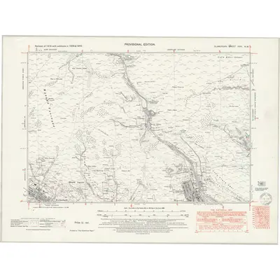 1938 Map of Glamorgan XVIII.NW, 1949 Print